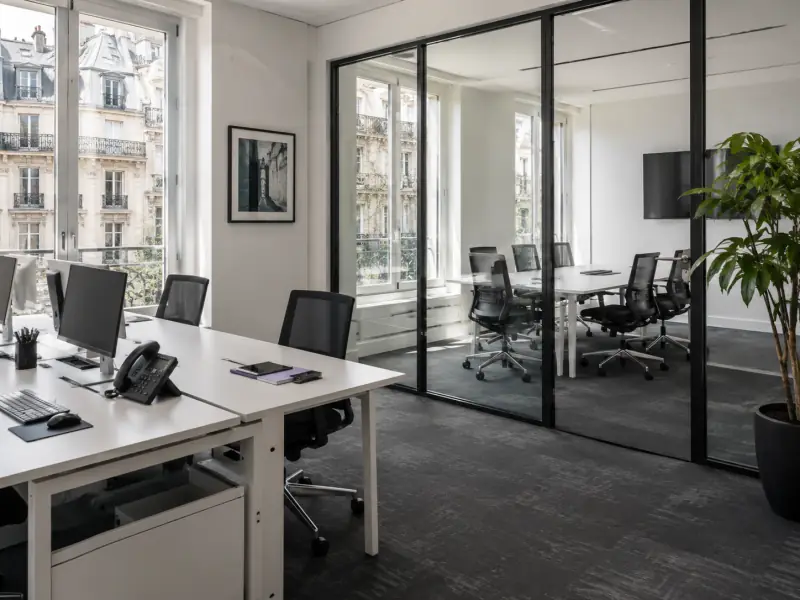 Locaux professionnels propres et organisés après entretien